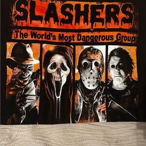 Black Horror Movie Graphic Tee